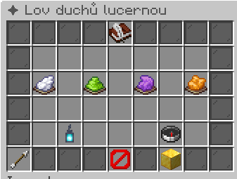 Lovecký deník s obtížnostmi duchů, receptem lucerny a žebříčkem